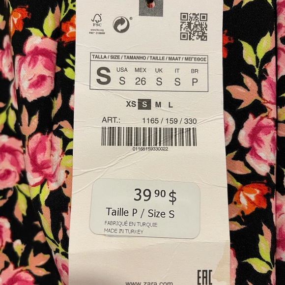 ZARA | FLORAL MINI SKIRT | SMALL - Picture 4 of 5